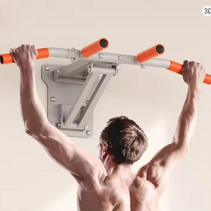 Wall-mounted pull-up bar