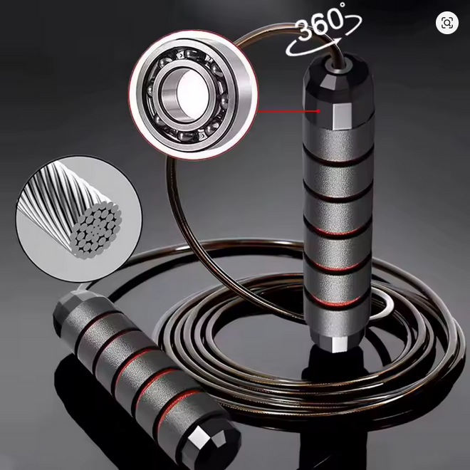 Steel wire skipping rope