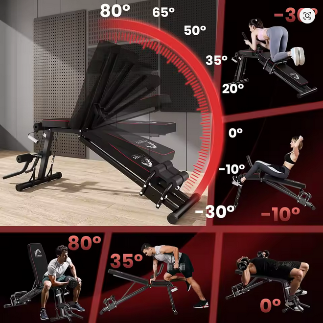 Adjustable weight bench