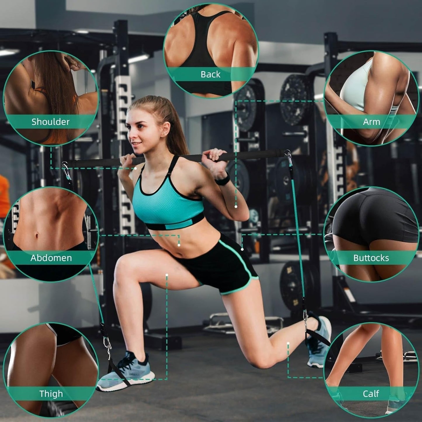 Multifunctional Pilates and strength training bar